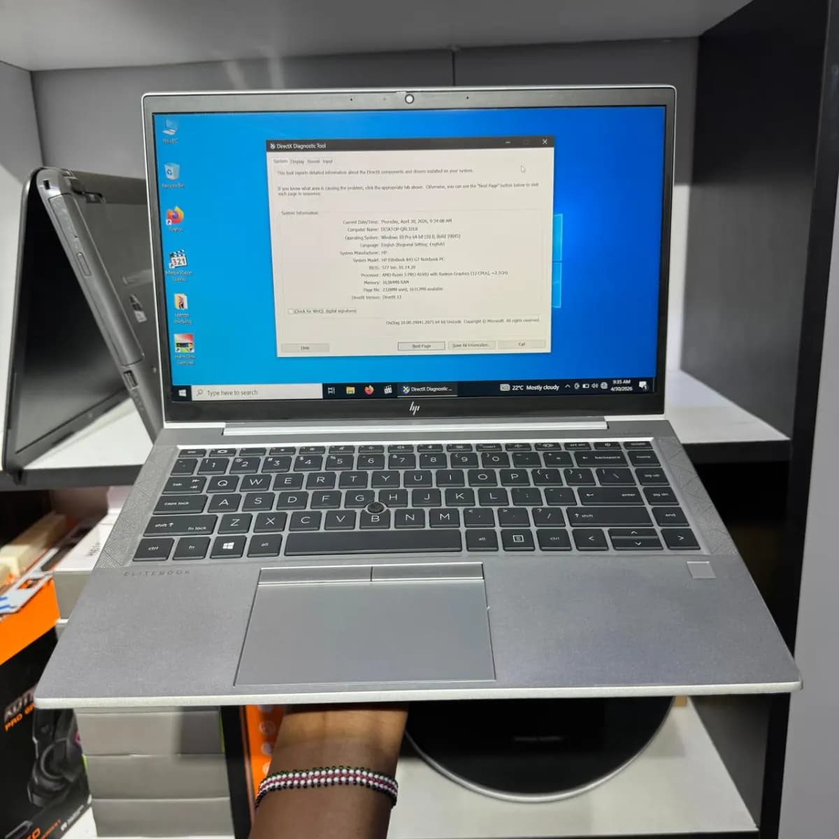 LAPTOP RYZEN 5-4650U HP ELITEBOOK 845 G7